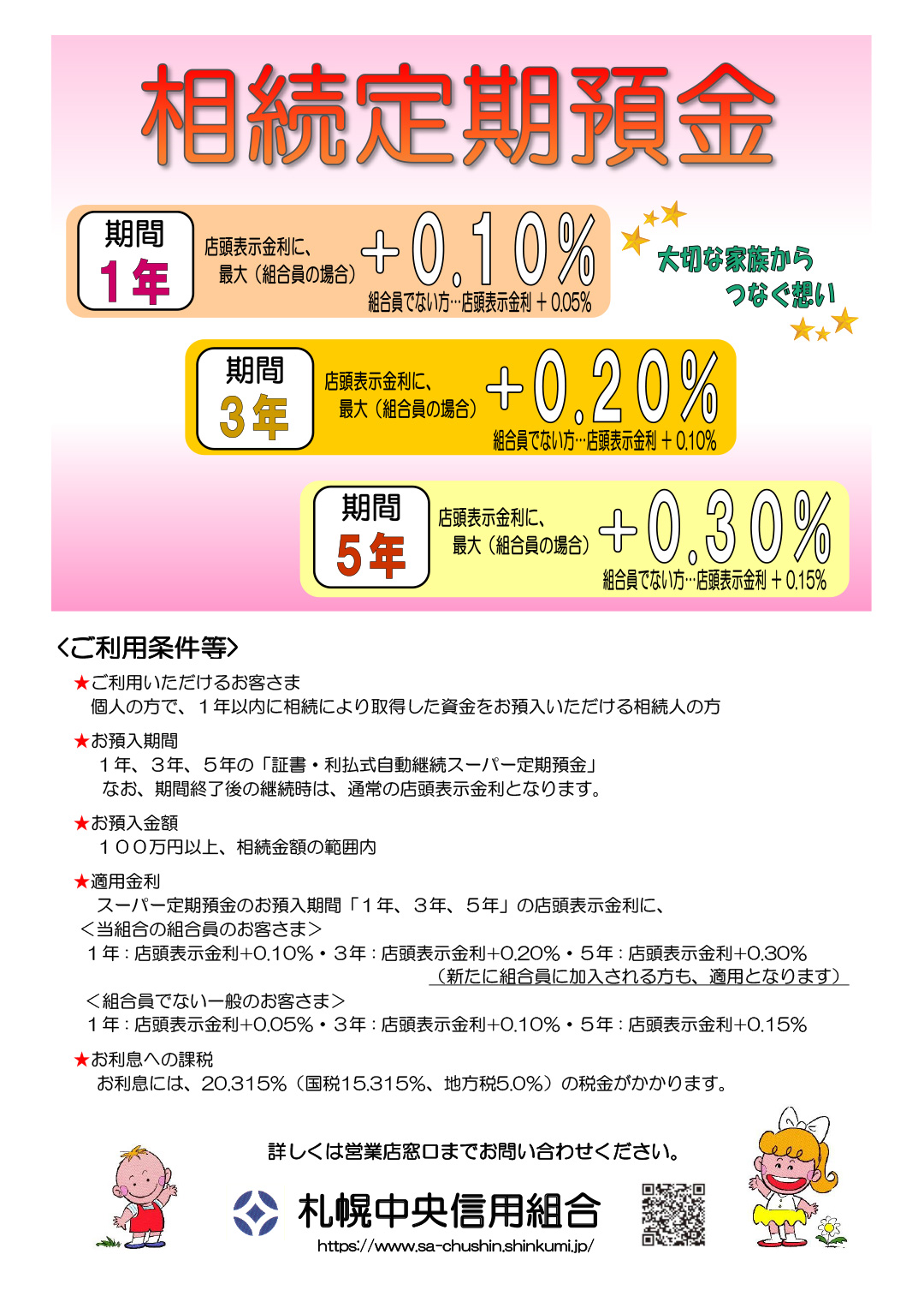ちゅうしんの相続定期預金