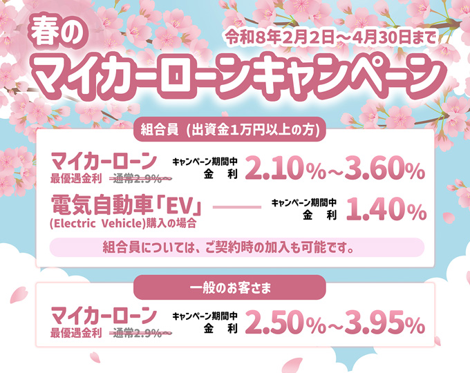 春のマイカーローンキャンペーン